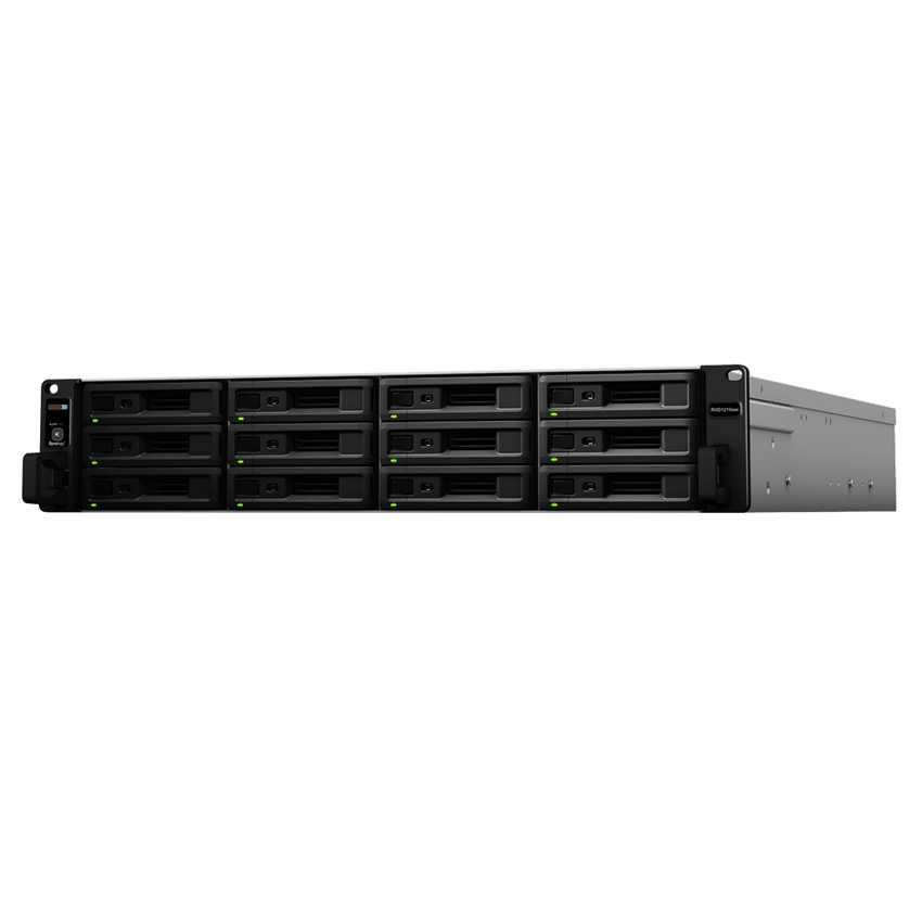 Unidad de Expansión Synology RXD1219sas | 12 Receptáculos SAS | Diseño Modularizado | Fuentes de Alimentación Redundantes | Conectividad Mini-SAS HD.