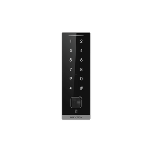 Teclado Esclavo con Lector de Tarjetas Virtuales Bluetooth y Códigos QR / Tarjetas MIFARE y PROX EM / Contraseñas / RS-485 Wiegand OSDP / Frecuencias 13.56 MHz y 125 KHz / Autenticación Tarjeta PIN QR Bluetooth / Táctil