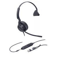 Diadema Alámbrica UH42 SE Mono de Yealink Certificada para Microsoft Teams con USB-C/A