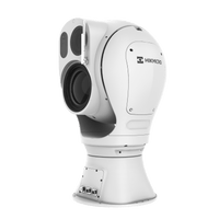 Mini Punta de Poste IP Dual / Térmica 25 mm (384 X 288) + Óptico 32X (4 Megapixel) / 800 mts IR / IP66 / Detección de Temperatura / microSD