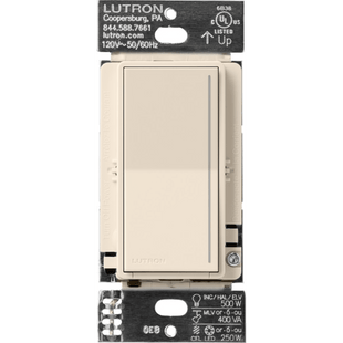 (RadioRa3) Atenuador  táctil SUNNATA Dimmer PRO color Light Almond (LA) para linea Radio Ra3, Requiere cable neutro 250W LED / CFL