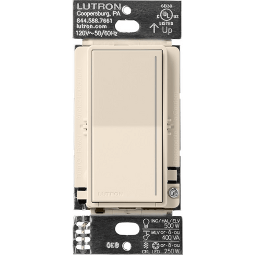 (RadioRa3) Atenuador  táctil SUNNATA Dimmer PRO color Light Almond (LA) para linea Radio Ra3, Requiere cable neutro 250W LED / CFL