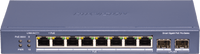 Switch PoE+ / Administrable / 8 Puertos 1000 Mbps PoE+/ 2 Puertos SFP / Configuración Nube desde Hik-PartnerPro / Modo Extendido hasta 300 Metros / 110 W