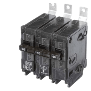 Interruptor automático atornillable tipo BL 3 polos, 40 amp.