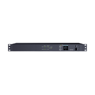 PDU ATS (Fuente Redundante Auto-transferible) Medible, Para Distribución de Energía, 2 Entradas 120 Vca NEMA5-15P, Con 10 Salidas NEMA 5-15R, Horizontal 19in, 1UR
