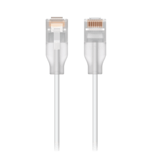 Patchcord UniFi Etherlighting? de 2 Metros (6.56 Pies), hasta 10G / Soporta hasta PoE+++ / Conector RJ45 Transparente para Mejores Efectos de Luz con Switches USW PRO MAX