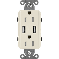 Receptáculo 15 A con puerto USB