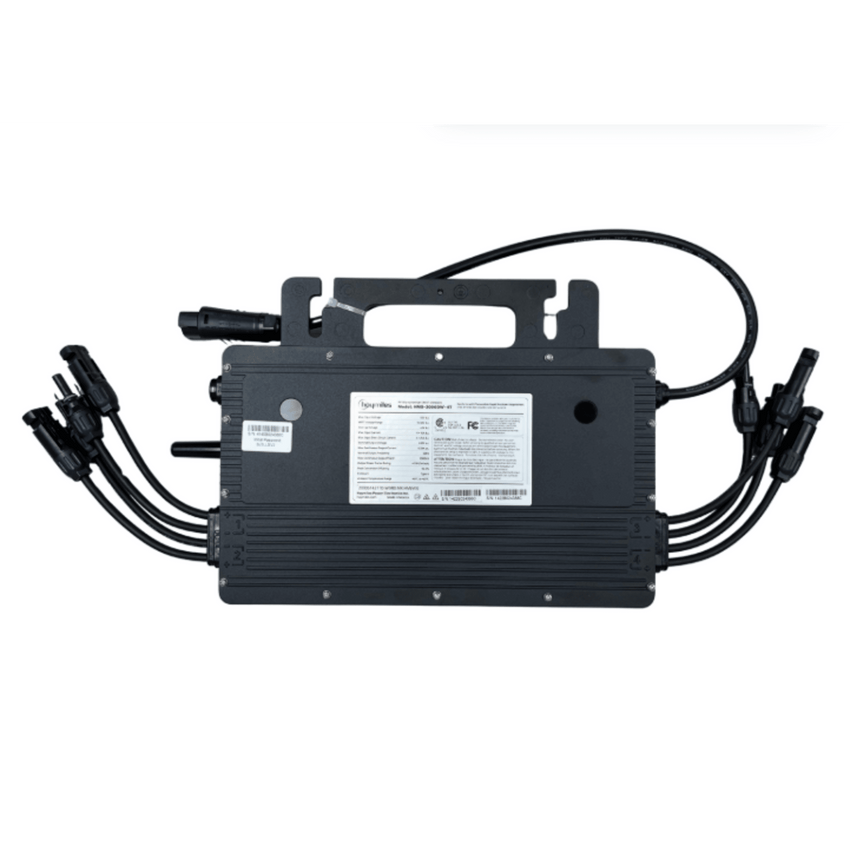 Microinversor 2 Kw, WIFI,  220 Vca, para Interconexión a Red Eléctrica, IP67, Conexión para Cable Troncal, soporta oversizing a 4 Módulos de Hasta 670 W