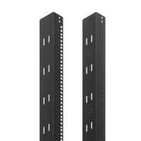 Ángulo roscado de 19 pulgadas para rack ProLine, ajuste de 2000 mm, de acero, negro