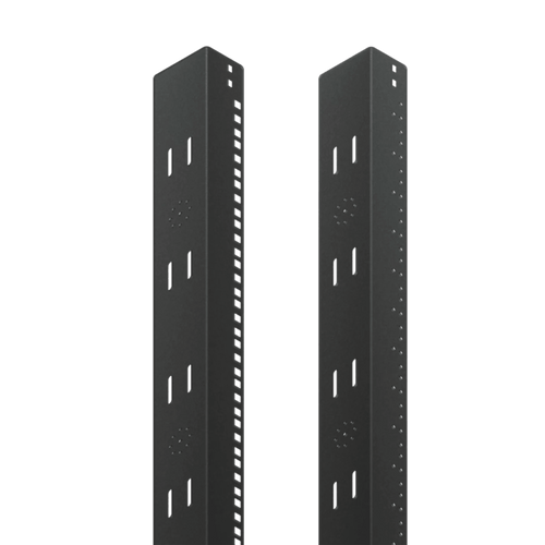 Ángulo roscado de 19 pulgadas para rack ProLine, ajuste de 2000 mm, de acero, negro