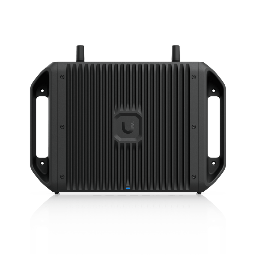 Cloud Gateway Industrial Rugerizado sin Ventilador con Puertos 10 GbE, 350W de Potencia Total para Despliegues PoE de Alta Densidad, Enrutamiento Avanzado y Almacenamiento microSD para Aplicaciones UniFi