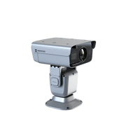 PTZ Punta de Poste IP Dual / Lente Térmico 100 mm (640 X 512) / Lente Óptico 56X Zoom (4 MP) / 800 mts IR Laser / 36 VCC / IP66 / Recubrimiento Anticorrosivo