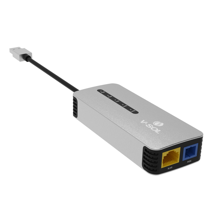 ONU Bridge Dual GPON/EPON USB Portátil / 1 puerto RJ45 2.5Gbps / 1 puerto USB tipo C