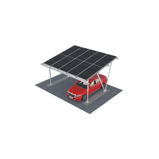 Sistema Solar Carport MRac para Estacionamientos / Estructura Aluminio Anodizado Al6005-T5/T6 / Compatible Módulos Framed y Frameless / Diseño Personalizado Caso por Caso / Inclinación 10° / Altura Libre 2300 mm+ / Resistencia Vie
