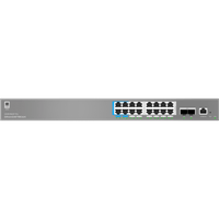 Switch de Red Empresarial L2++ / Serie GWN7800 Pro / 16 Puertos Gigabit PoE 250W / 2 Puertos SFP+ / Gestión Cloud GDMS / VLAN 4K / QoS Avanzado / Seguridad Integral
