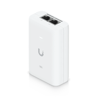Adaptador PoE+ 2.5G / hasta 30 W / 48V 0.65A / (2) Puertos RJ45 MultiGigabit 2.5G / Salida PoE+ / LED Indicador / Ideal para APs UniFi WiFi 7 / / Protección contra Sobretensiones