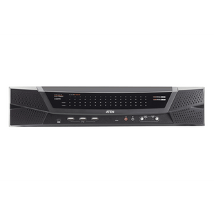 Switch KVM over IP Cat 5 | Hasta 64 Puertos | Resolucion Full HD 1920x1200 | Dual NIC Gigabit | Virtual Media USB 2.0 | FIPS 140-2 Level 1 | Cascada hasta 512 Equipos | Administracion Centralizada CC2000