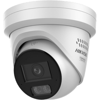[Dual Light + 2 Micrófonos Integrados] Turret IP 8 Megapixel (4K) / Lente 2.8 mm / 30 mts Luz Blanca + 30 mts IR / ACUSENSE / Exterior IP67 / WDR 120 dB / PoE / ONVIF / Micro SD / Metal / ACUSEARCH