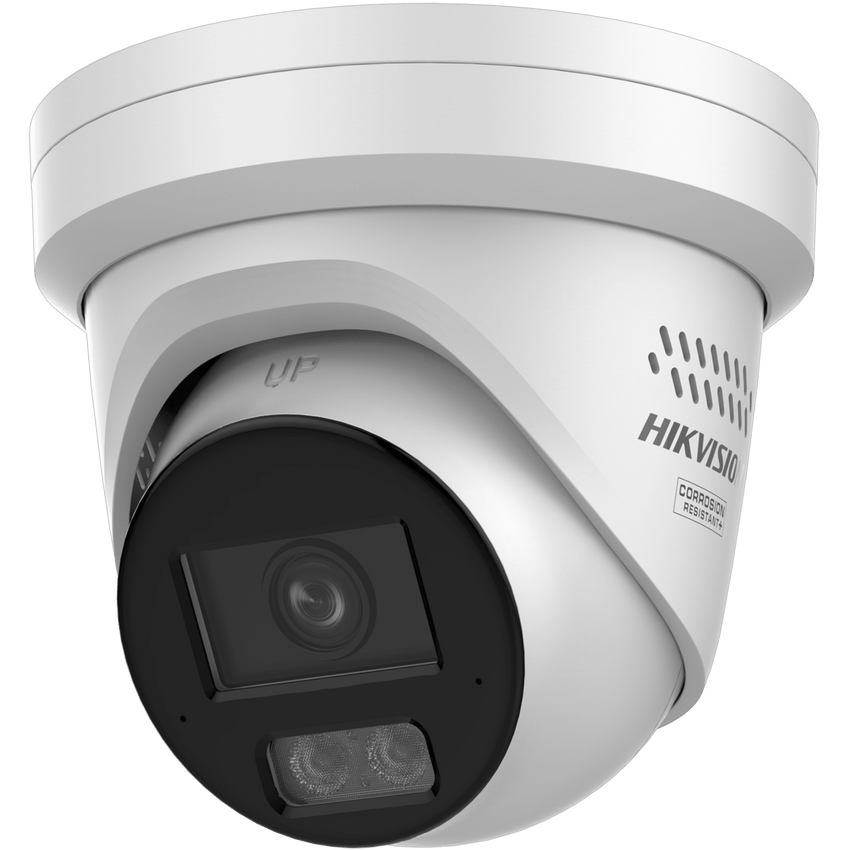 [Dual Light + 2 Micrófonos Integrados] Turret IP 8 Megapixel (4K) / Lente 2.8 mm / 30 mts Luz Blanca + 30 mts IR / ACUSENSE / Exterior IP67 / WDR 120 dB / PoE / ONVIF / Micro SD / Metal / ACUSEARCH