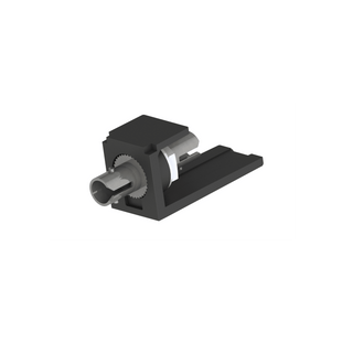 Módulo Acoplador ST Simplex, para Fibra Óptica Multimodo OM3/OM4, Tipo Mini-Com, Color Negro