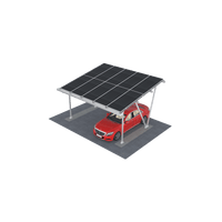 Sistema Solar Carport MRac para Estacionamientos / Estructura Aluminio Anodizado Al6005-T5/T6 / Compatible Módulos Framed y Frameless / Diseño Personalizado Caso por Caso / Inclinación 10° / Altura Libre 2300 mm+ / Resistencia Vie
