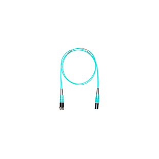 Jumper de Fibra Optica Multimodo 50/125 OM4, LC-SC Duplex, LSZH, Color Aqua, 6 Metros