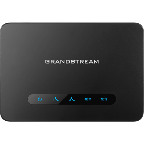 Adaptador de Teléfono Analógico ATA 2 Puertos FXS (Conectar Teléfono Análogo) con Router NAT Gigabit / Compatible SIP / Cifrado AES Reforzado / Calidad de Voz HD / Soporta Fax T.38 / Router NAT Alto Rendimiento