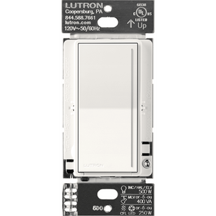 (RadioRa3) Atenuador  táctil SUNNATA Dimmer PRO color blanco para linea Radio Ra3, Requiere cable neutro 250W LED / CFL