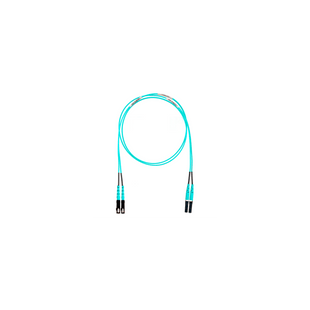 Jumper de Fibra Optica Multimodo 50/125 OM4, LC-SC Duplex, OFNR (Riser), Color Aqua, 5 Metros (16.40 Pies)