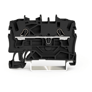 Borna de Paso Serie 2002 / 2 Conductores / Sección 2.5 mm² / Tecnología Push-in CAGE CLAMP® / Aplicaciones Ex e II / Montaje Carril DIN 35x15 y 35x7.5 / Negro / Certificaciones ATEX IECEx UL CSA