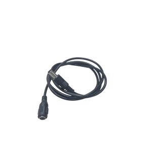 Cable con Conector Macho  ahembra (Pigtail) | Forro negro |  Alimentación para Vcc | Polarizado | Largo 1 metro | Calibre 22AWG.