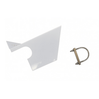 Parasol De Acero Inoxidable Pintado De Blanco Para Detectores Serie XNX, Optima Plus, MPD, Sensepoint PPM, EC De Gases Tóxicos y Oxígeno