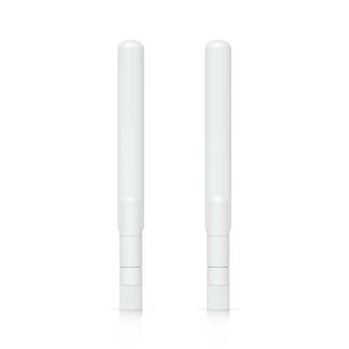 Par de Antenas Omnidireccionales Ideales para el UK-Ultra. Incluye dos Antenas de Doble Banda con 3 dBi en 2.4 GHz y 4 dBi en 5 GHz