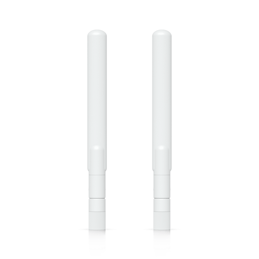Par de Antenas Omnidireccionales Ideales para el UK-Ultra. Incluye dos Antenas de Doble Banda con 3 dBi en 2.4 GHz y 4 dBi en 5 GHz