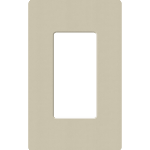 Placa de pared 1 espacio, para atenuador (dimmer), apagador ó control remoto inalámbrico LUTRON.