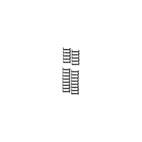 Kit de Dedos Para Administración de Cables en Gabinetes FlexFusion™ Light, de 48 UR, Dedos de 100 mm de Longitud, Color Negro