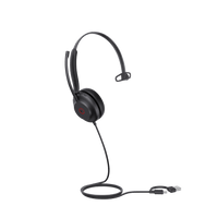 Diadema USB Yealink UH35 Mono Teams con Cancelación Activa de Ruido con 2 Micrófonos y Busylight Automático
