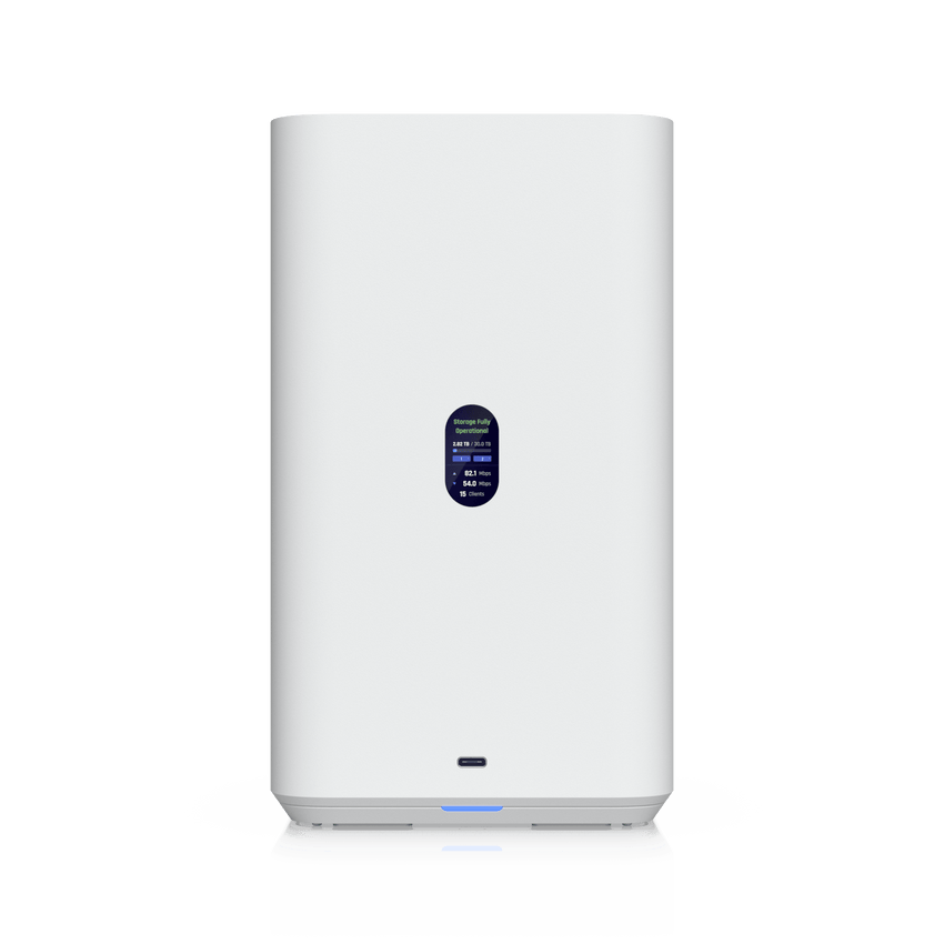 UniFi UNAS-2 – Almacenamiento en Red (NAS) Compacto con 2 Bahías para HDD de 3.5”, Puerto de Red 2.5 GbE, Conectividad USB-C y Adaptador PoE++ Incluido