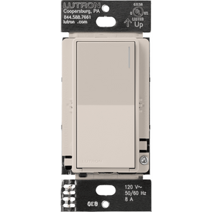 (RadioRa3) Apagador Sunnata color blanco para linea Radio Ra3, 8A de iluminacion, 5.8A Motor