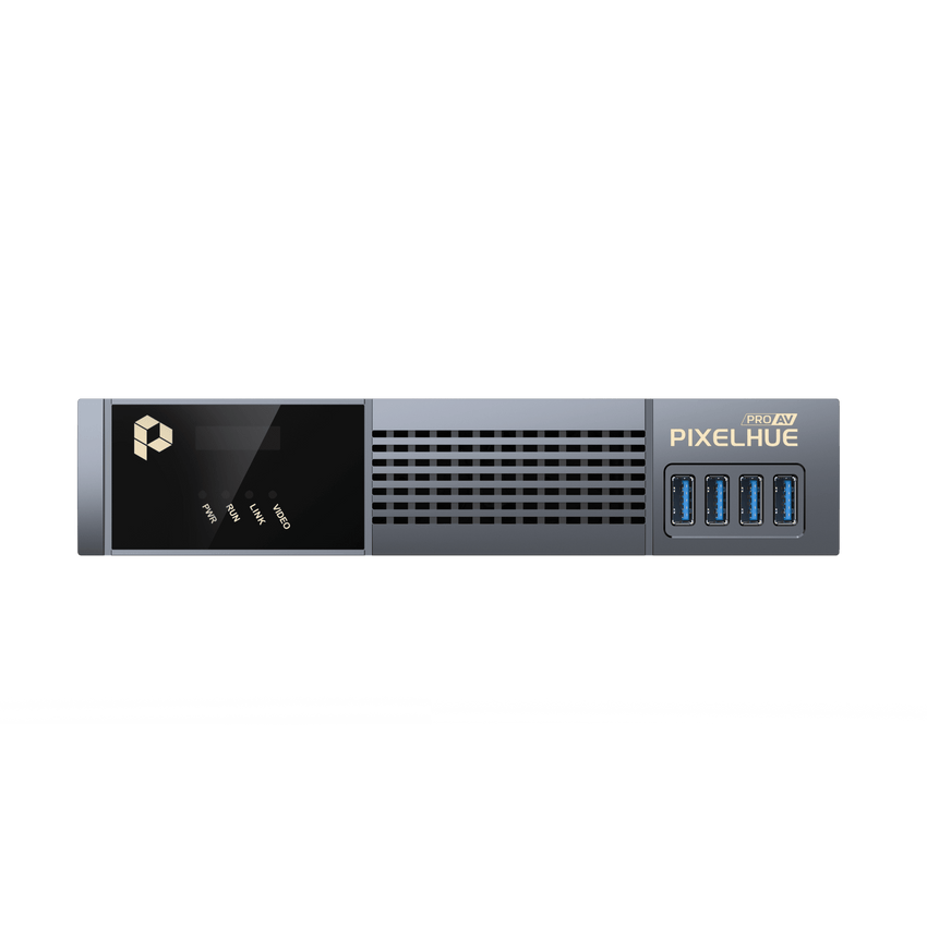 Procesador AVoIP Dual-Streaming / Encoding y Decoding Integrado / Algoritmo InstSight + H.264/H.265 / 1G Ethernet + Fibra Óptica SFP / KVM Multi-Plataforma / PoE+ / 8 Capas 1080p / Sincronización Nanosegundo