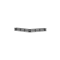 Panel de Parcheo Modular Keystone (Sin Conectores), Angulado, de 48 Puertos, 1UR