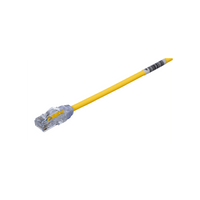 Cable de Parcheo UTP Cat6A, CM/LSZH, Diámetro Reducido (28AWG), Color Amarillo, 3.05 Metros (10 Pies)