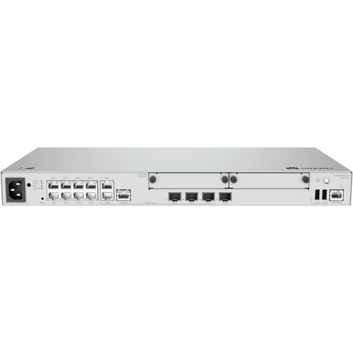 Router Empresarial / LAN: 1 SFP+ & 8×GE / WAN: 1 × SFP+ & 2×GE / 500 Usuarios / 128 APs Gestionables / 1,000 Túneles IPsec / 3 Gbps / Firewall NGFW IPS Antivirus