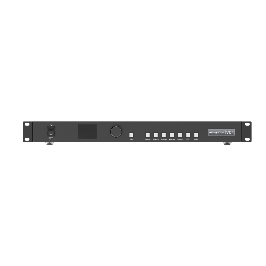 Controlador de Video LED VC4 / 4 Puertos Gigabit Ethernet / Entradas HDMI 1.3, DVI, VGA, CVBS / Salida Máxima 2.6 MP / Compatibilidad con RS232