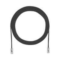 Cable de Parcheo UTP Cat6A, CM/LSZH, Diámetro Reducido (28AWG), Color Negro, 0.91 Metros (3 Pies)