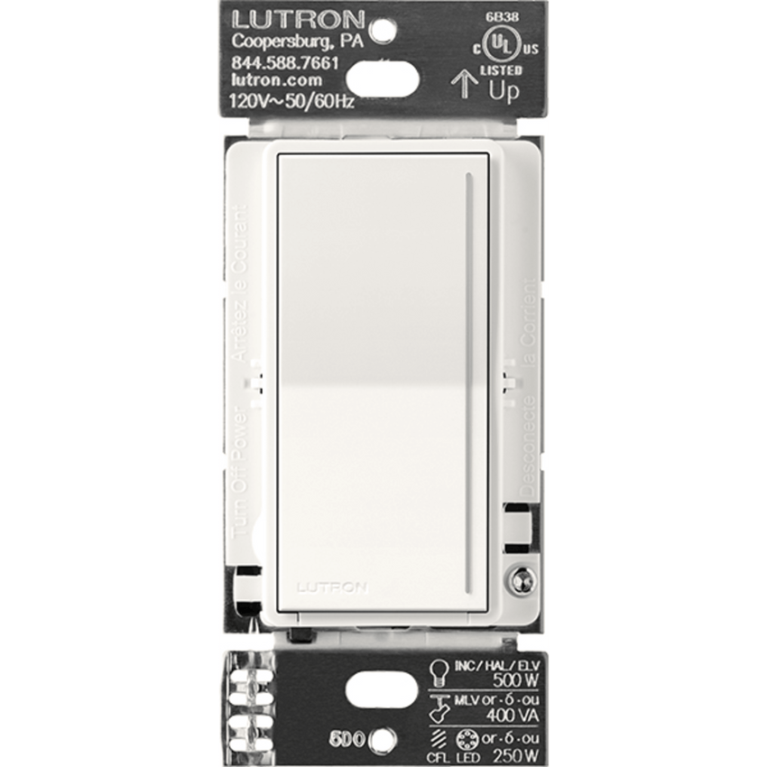 (RadioRa3) Atenuador táctil Sunnata Dimmer PRO color brilliant white, requiere cable neutro / soporta 250W LED