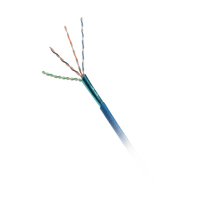 Bobina de Cable UTP de 4 Pares, Cat6A, 23 AWG, CMP (Plenum), Color Azul, 305 Metros (1000 Pies)