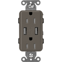 Receptáculo 15 A con puerto USB