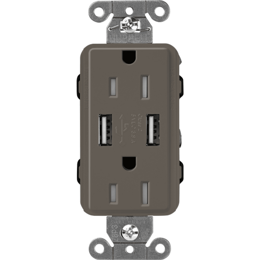 Receptáculo 15 A con puerto USB