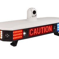 Sistema Inteligente de Luces de Policía PL100 / 8 Cámaras HD AI / Reconocimiento Facial y Placas / 4G/5G / Sirena 100W / Pantalla LED / Cumple GB 13954-2009